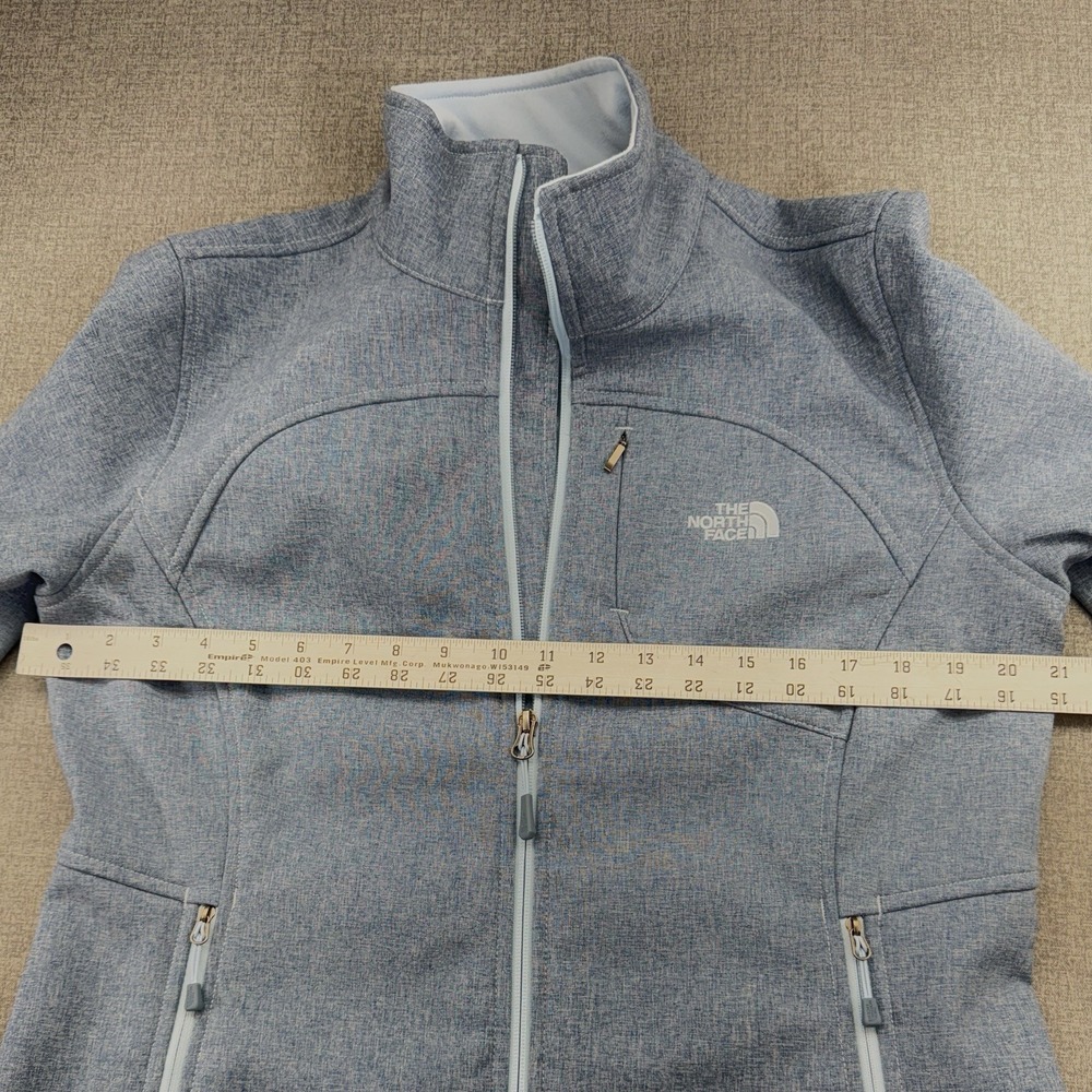 The North Face Women's Wind Wall Fleece Lined Jacket - Heather Blue Large - Picture 7 of 9